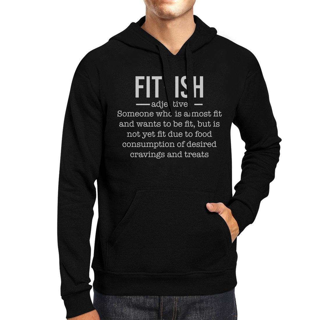 Fit-ish Unisex Pullover Hoodie Funny Work Out Hooded Sweatshirt