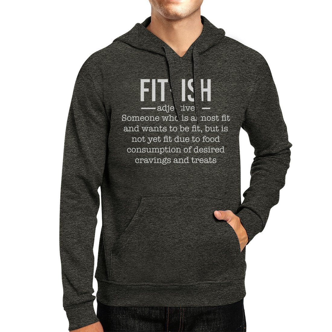 Fit-ish Unisex Pullover Hoodie Funny Work Out Hooded Sweatshirt