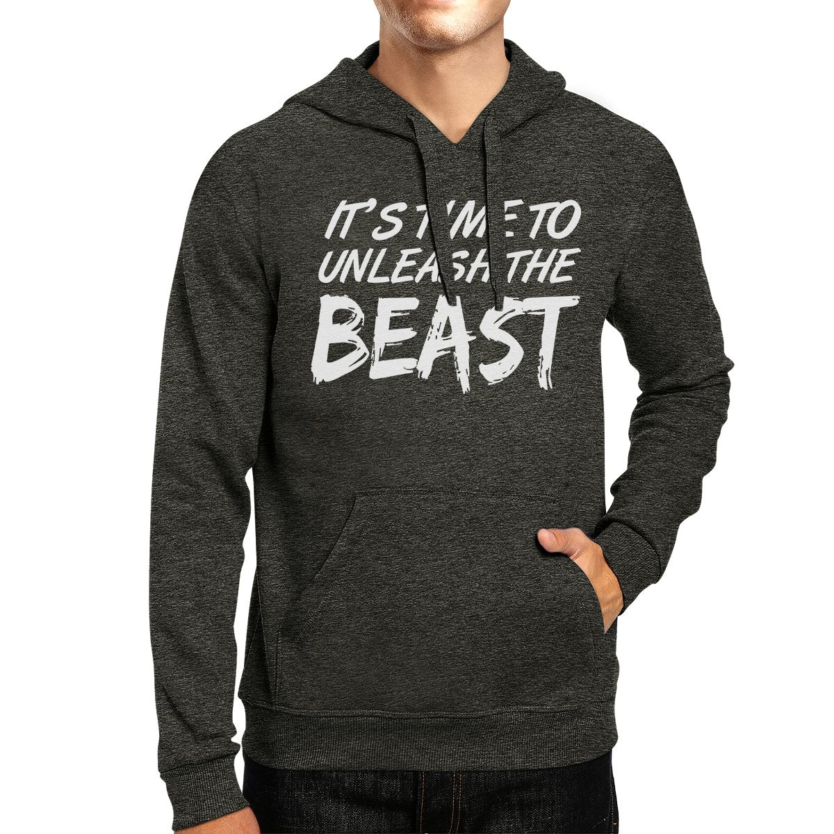 Unleash Beast Unisex Pullover Hoodie Humorous Work Out Gift Hoody