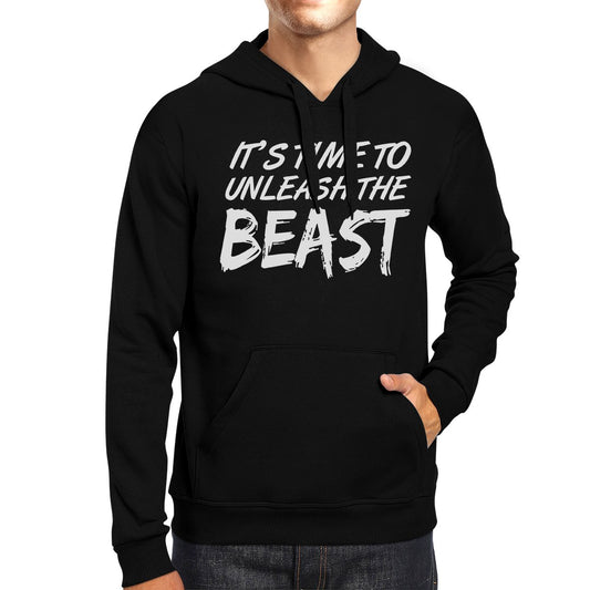 Unleash Beast Unisex Pullover Hoodie Humorous Work Out Gift Hoody