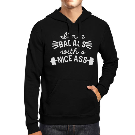 Bad Nice Ass Unisex Pullover Hoodie Cute Work Out Hooded Sweatshirt