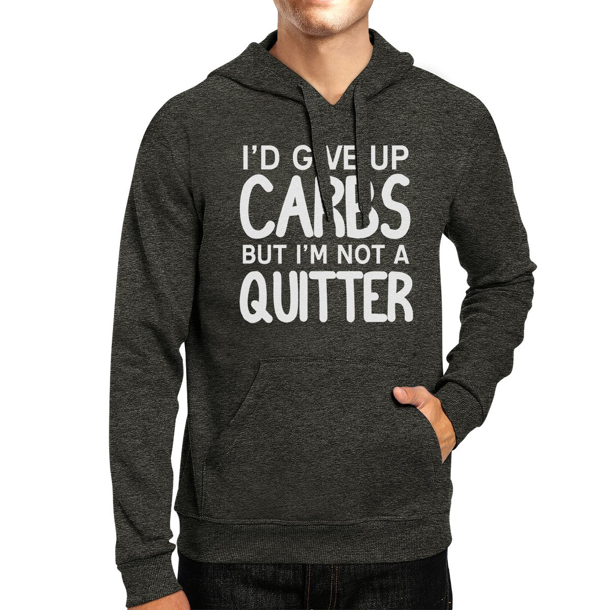 Carbs Quitter Unisex Pullover Hoodie Work Out Hooded Sweatshirt