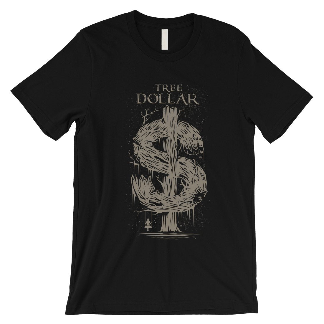 Tree Dollar Mens Vintage Style T-Shirt Retro Tee Funny Gift For Him