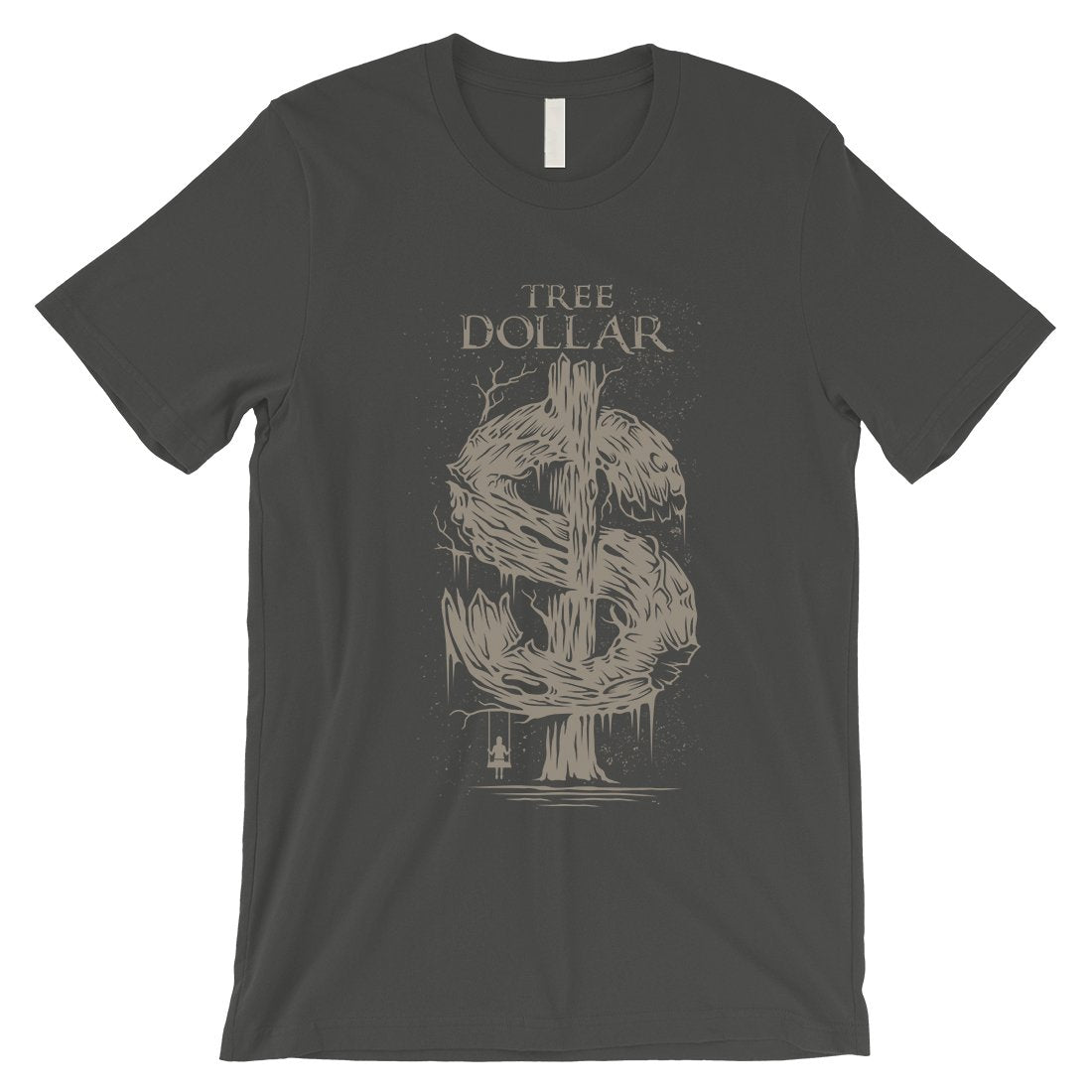 Tree Dollar Mens Vintage Style T-Shirt Retro Tee Funny Gift For Him