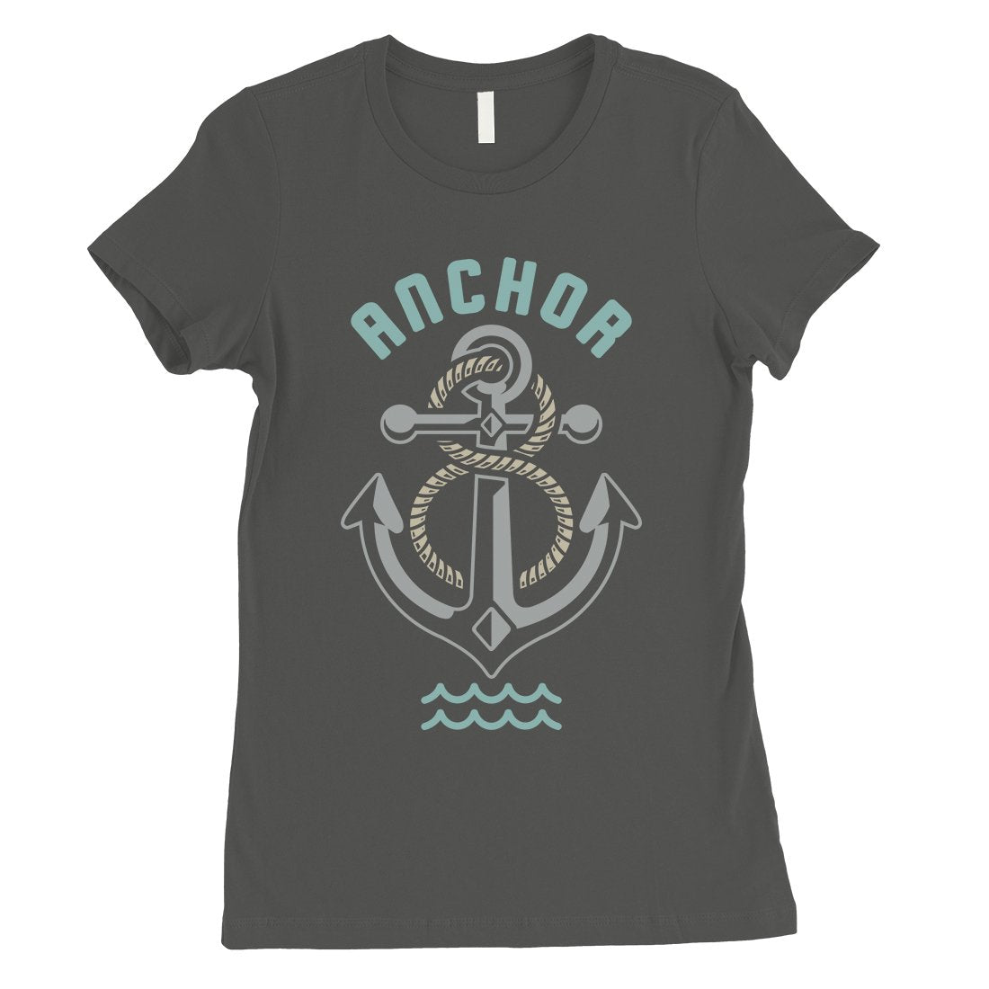 Anchor Hook Womens Unique Graphic Tee Unique Vintage Style T-Shirt