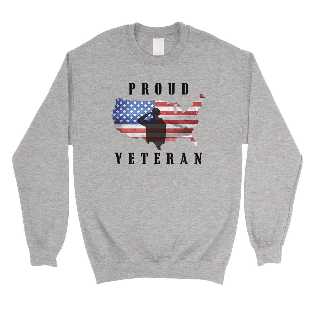 Proud Veteran Sweatshirt Unisex Round Neck US Army Gift Sweatshirt