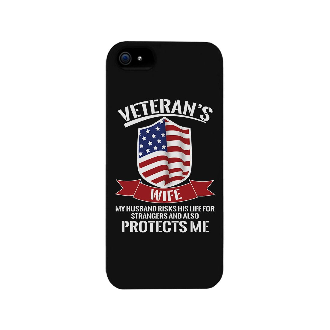 Veteran's Wife Phone Case 4th of July Unique Graphic Phone Cover