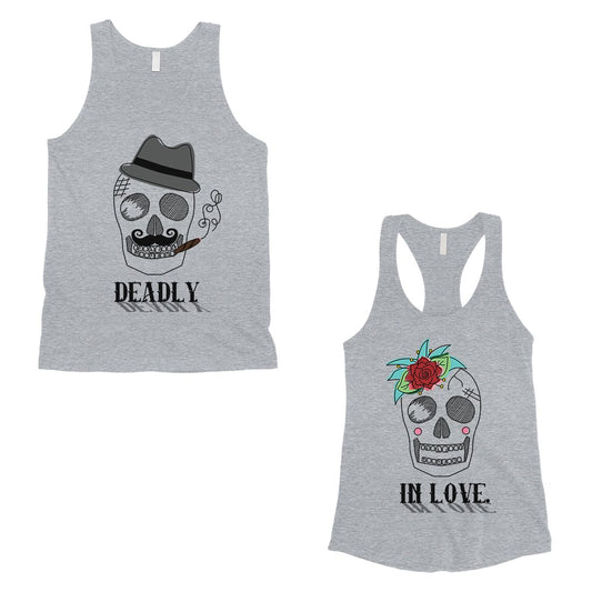 Deadly In Love Matching Couple Tank Tops