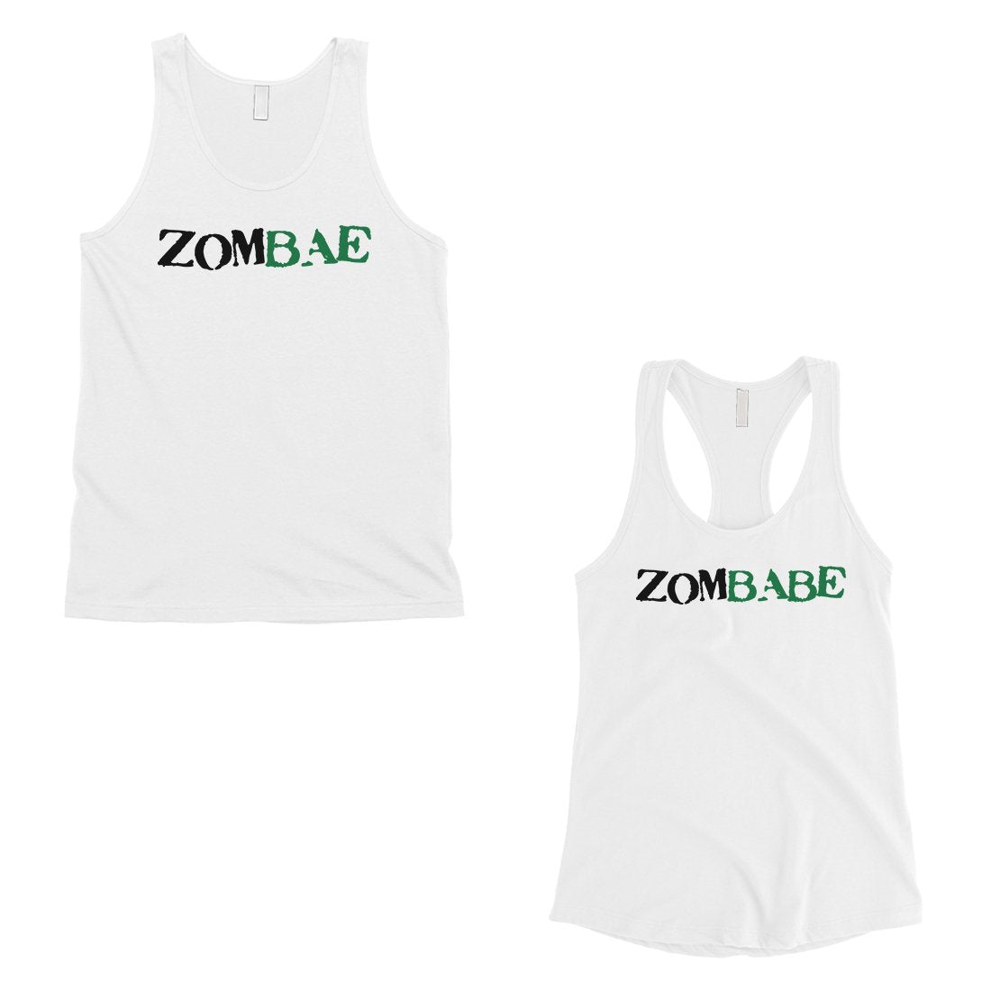 Zombae And Zombabe Matching Couple Tank Tops