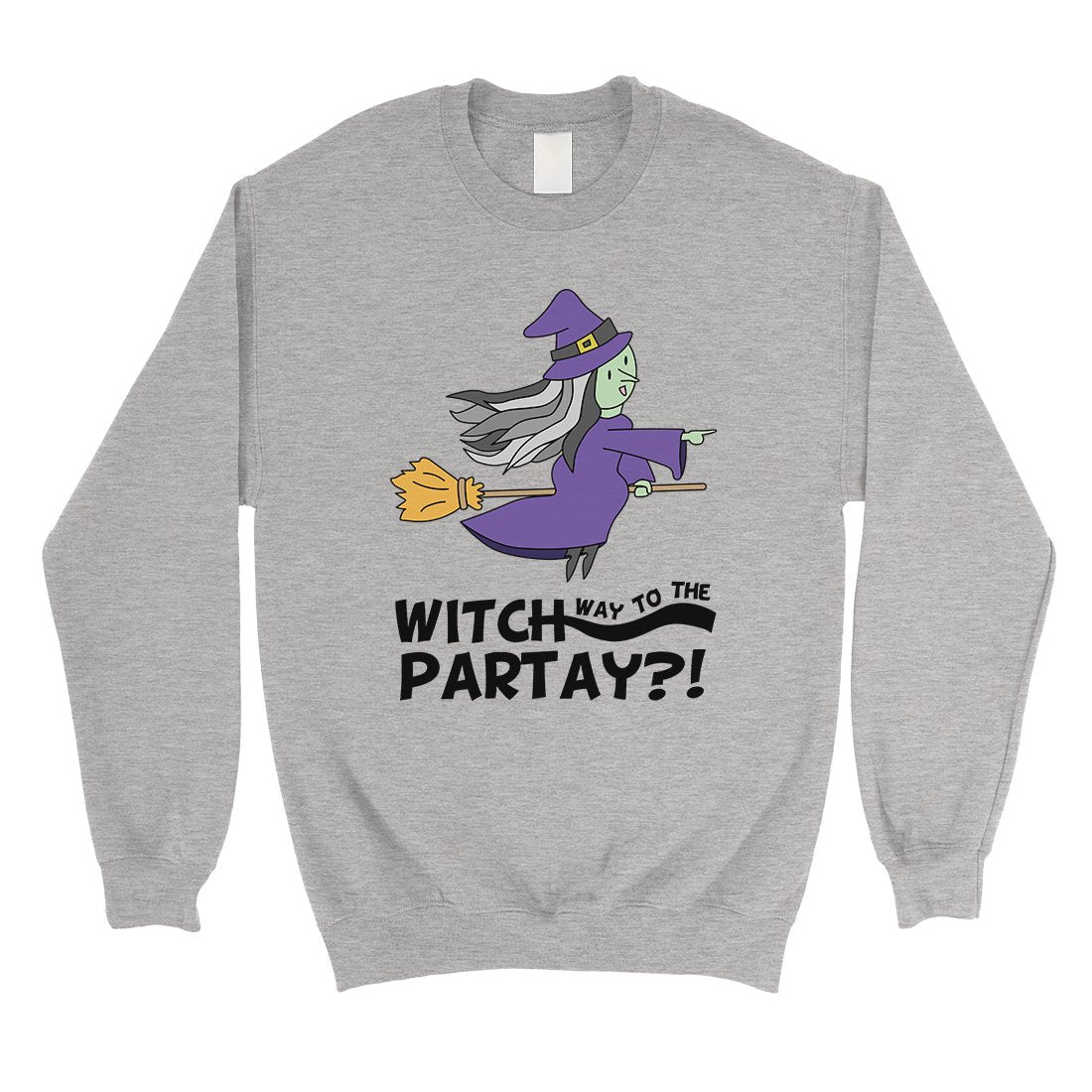 Witch Way To Partay Unisex Crewneck Sweatshirt