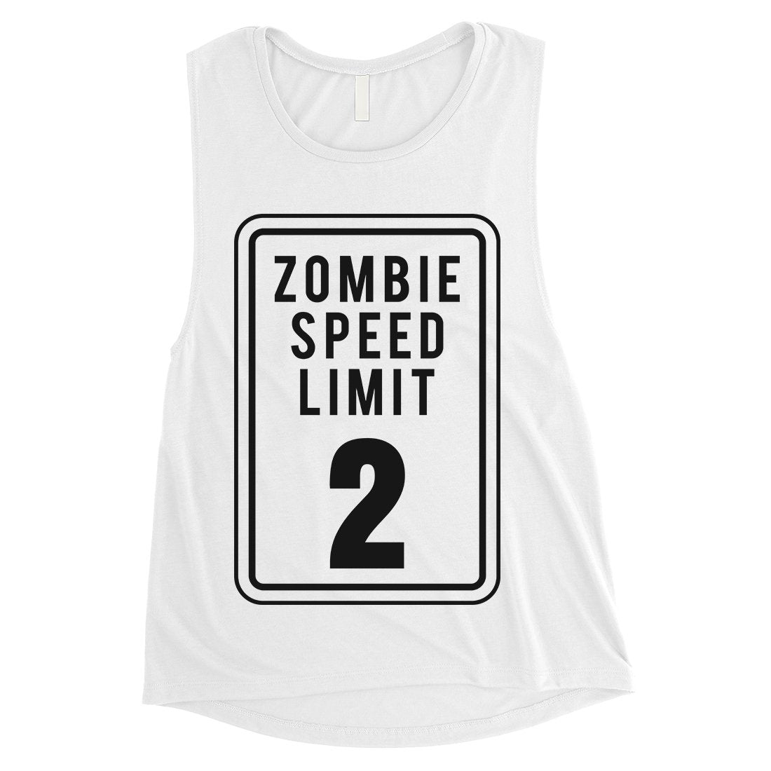 Zombie Speed Limit Womens Muscle Shirt