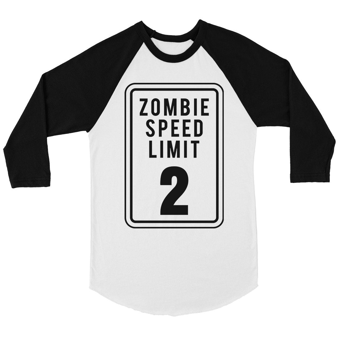 Zombie Speed Limit Mens Baseball Shirt