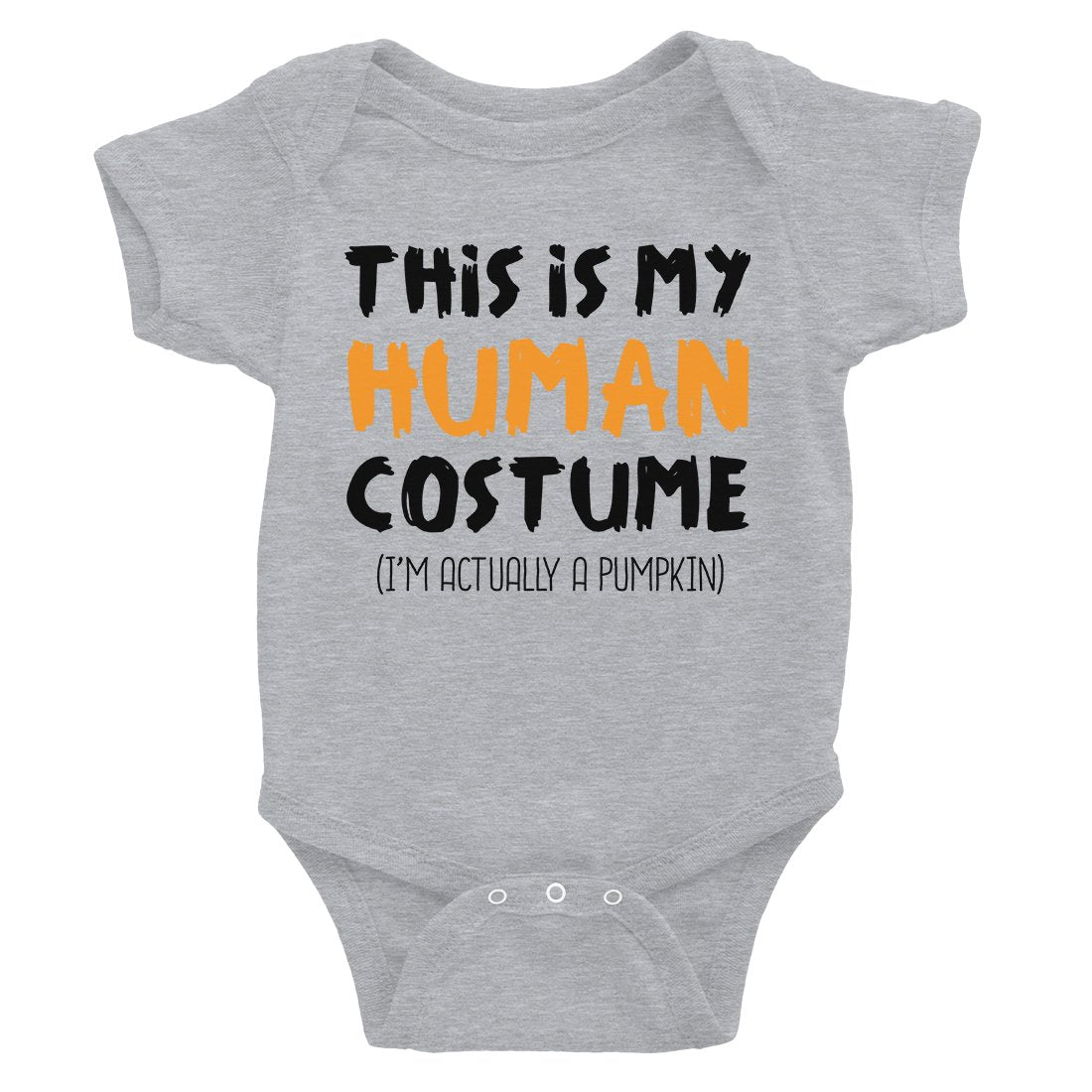 Human Costume Pumpkin Baby Bodysuit Gift