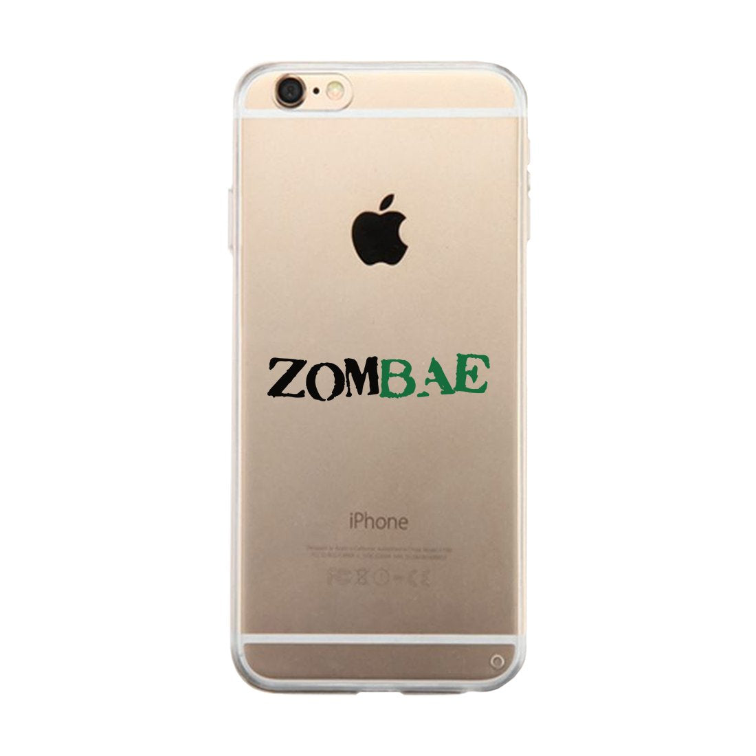 Zombae and Zombabe Clear Case Cute Matching Couple Phone Covers