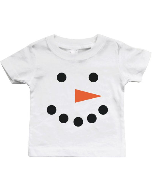 Graphic Snap-on Style Baby Tee, Infant Tee - Snowman