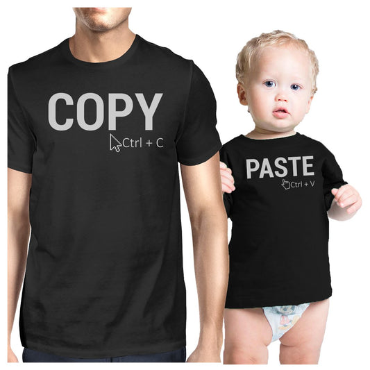 Copy And Paste Dad and Baby Matching Gift T-Shirts For Christmas