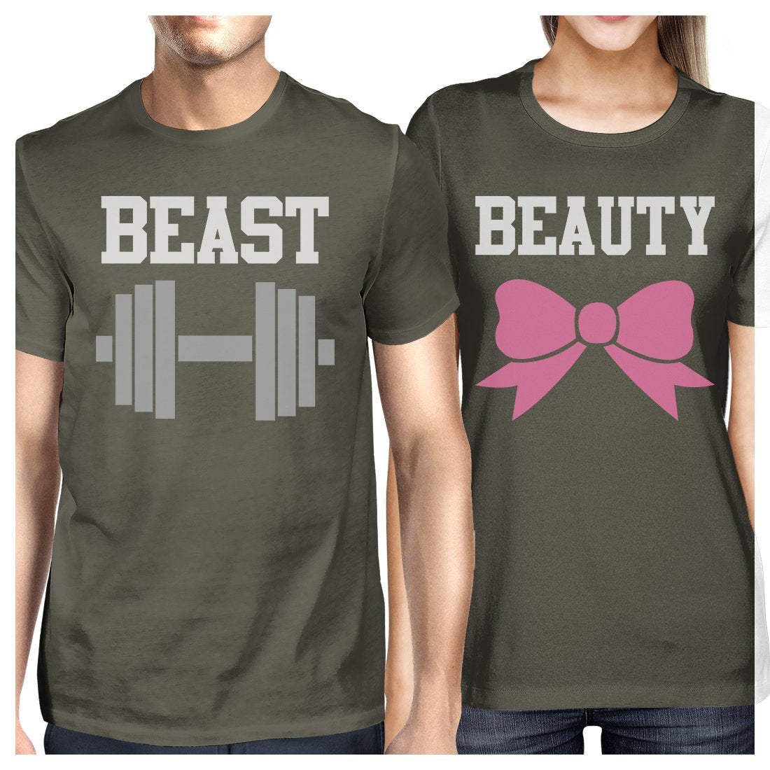 Beast And Beauty Matching Couple Gift Shirts Funny Graphic Tees