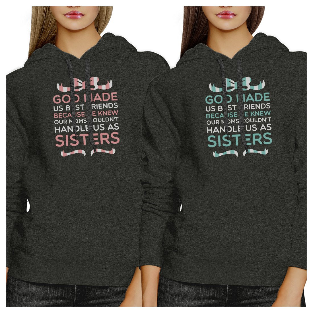 God Made Us BFF Pullover Hoodies Matching Gift Birthday Best Friend