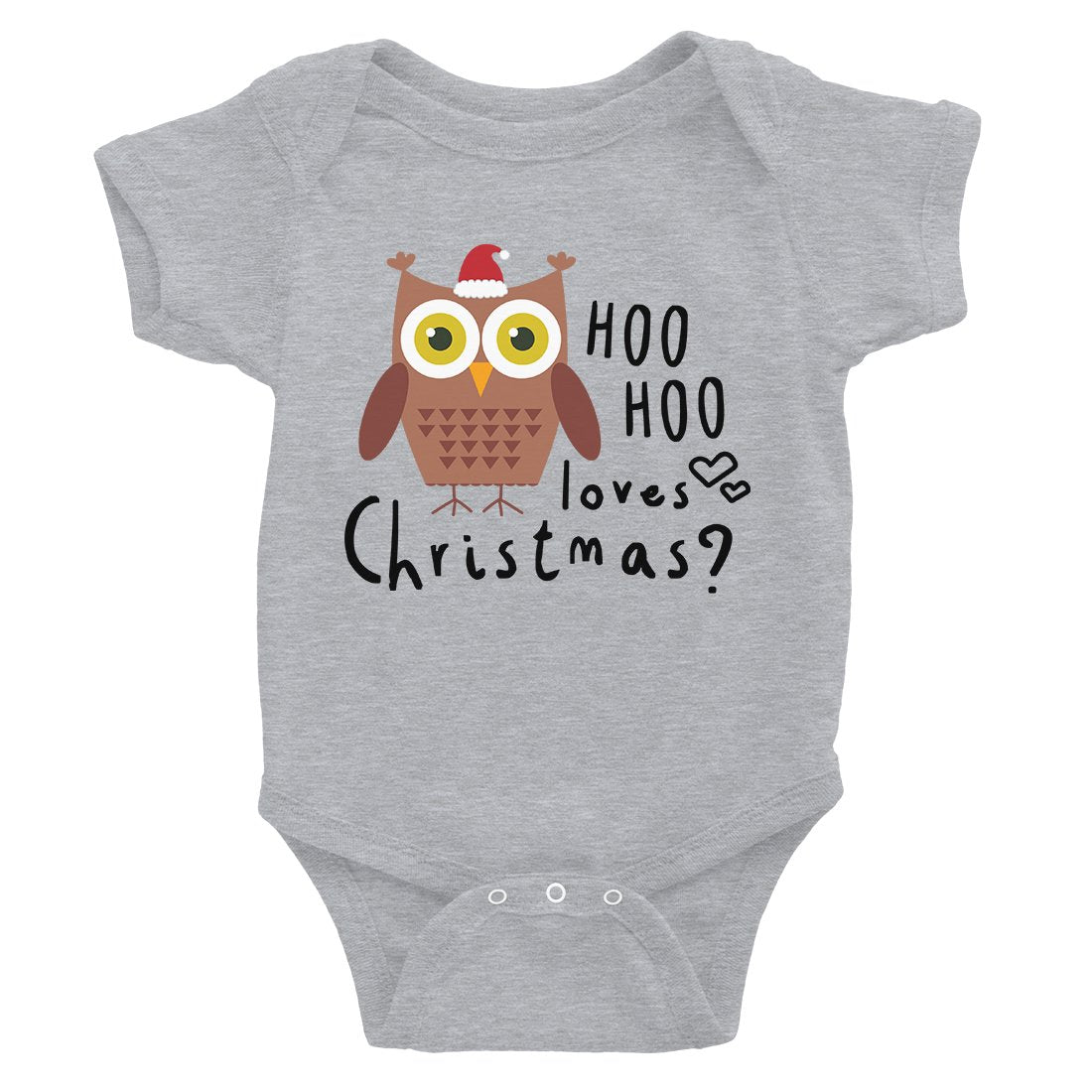 Hoo Christmas Owl Baby Bodysuit Gift