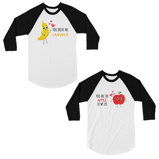 Drive Me Bananas Matching Couples Baseball Shirts For Anniversary