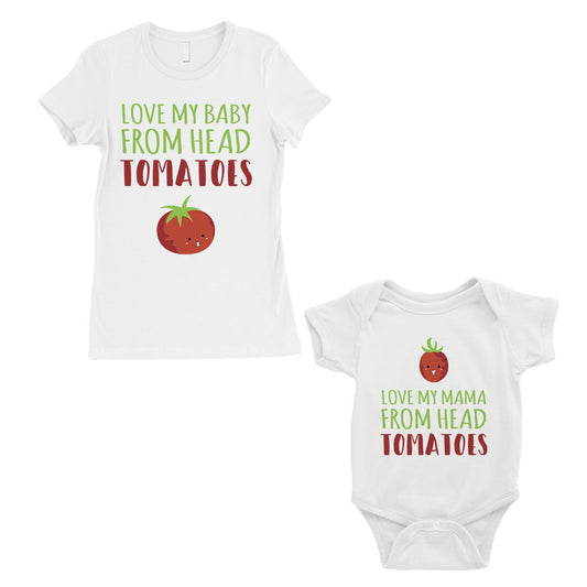 Love From Head Tomatoes Mom and Baby Matching Gift T-Shirts