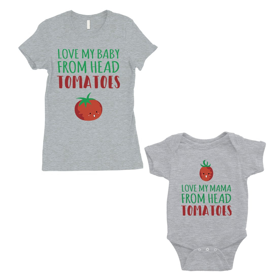 Love From Head Tomatoes Mom and Baby Matching Gift T-Shirts