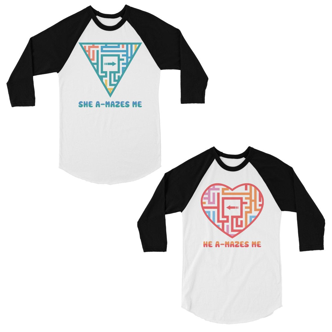 A-Mazes Me Matching Baseball Shirts Funny Couples Anniversary Gift