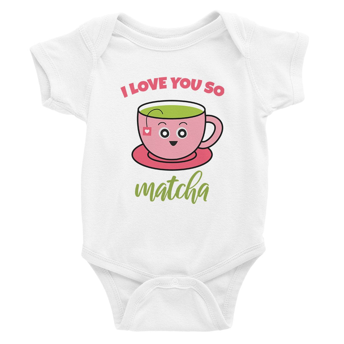 I Love You So Matcha Cute Infant Bodysuit Funny Baby Shower Gifts