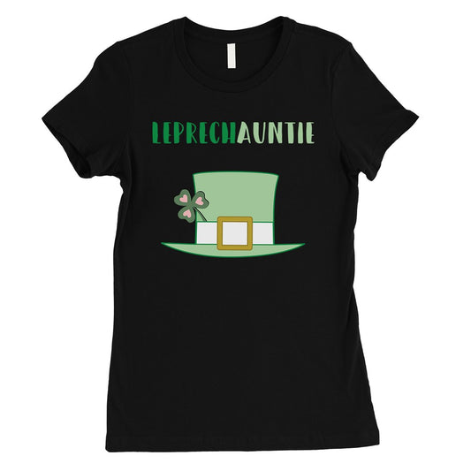 Leprechauntie Aunt Womens Cute St Patricks Outfit Funny Irish Shirt