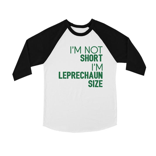 Not Short Leprechaun Size Youth Baseball Jersey For St Patricks Day