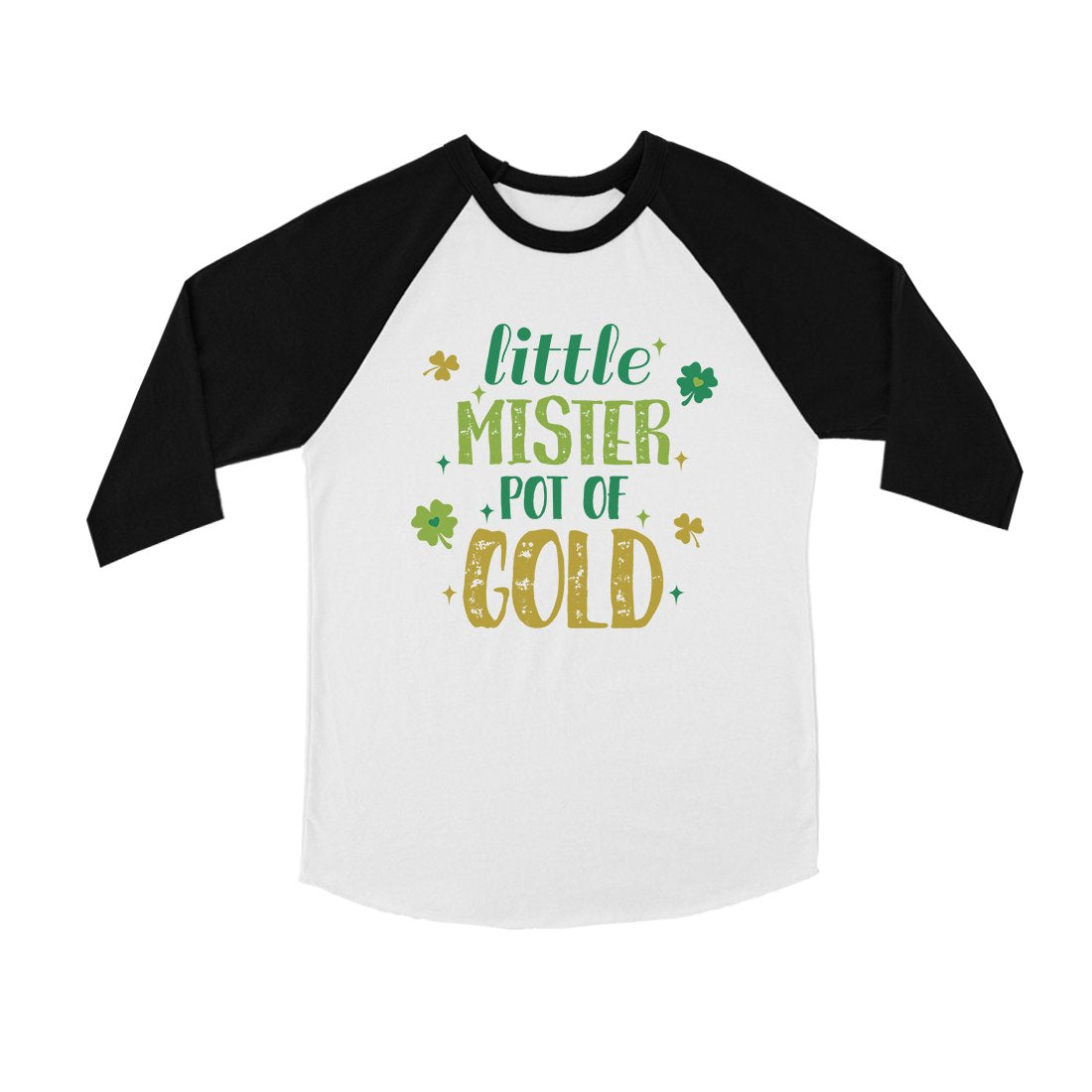 Little Mister Pot Of Gold Youth Baseball Jersey For St Patricks Day