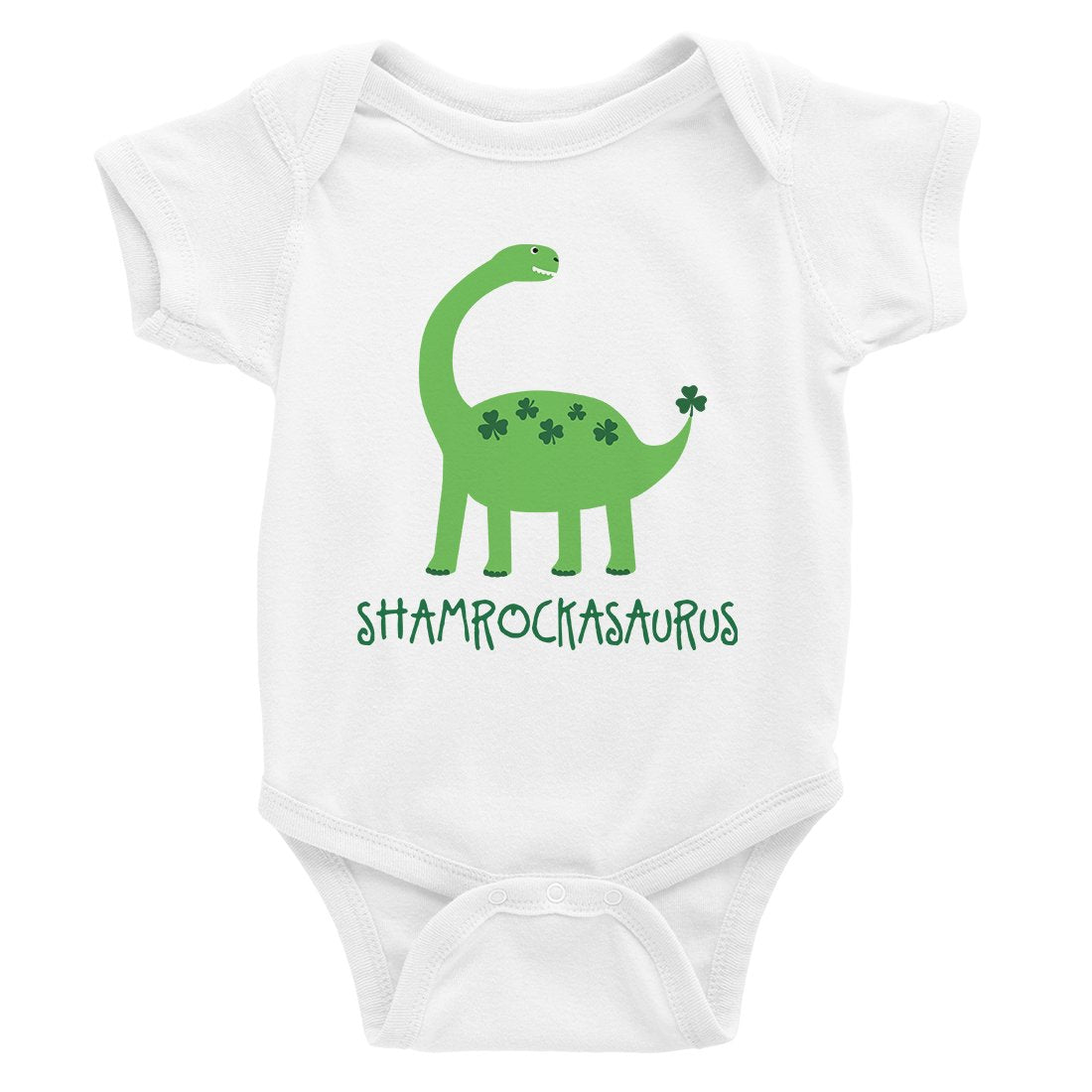 Shamrock Saurus Baby Bodysuit First St Patricks Day Irish Baby Gift