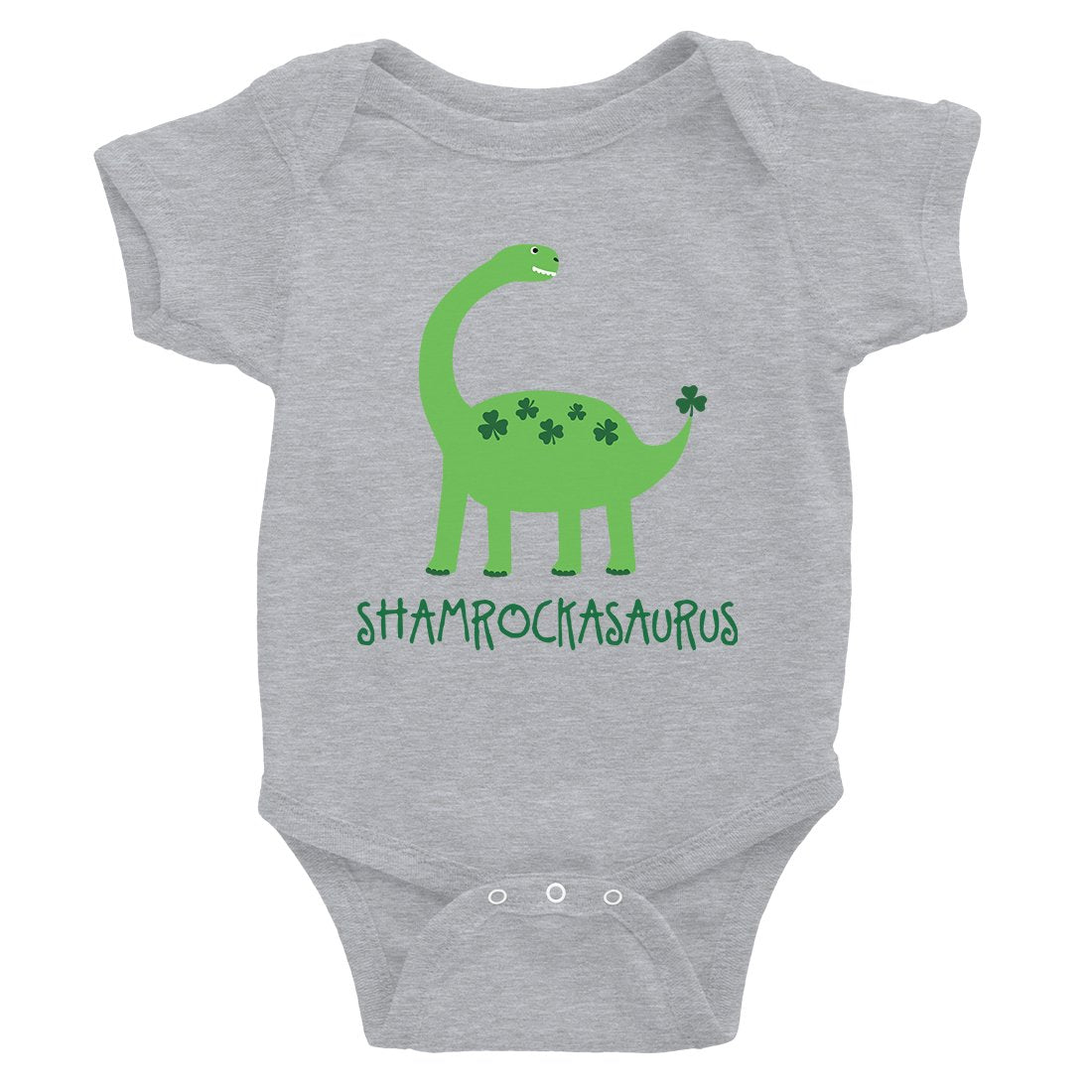 Shamrock Saurus Baby Bodysuit First St Patricks Day Irish Baby Gift