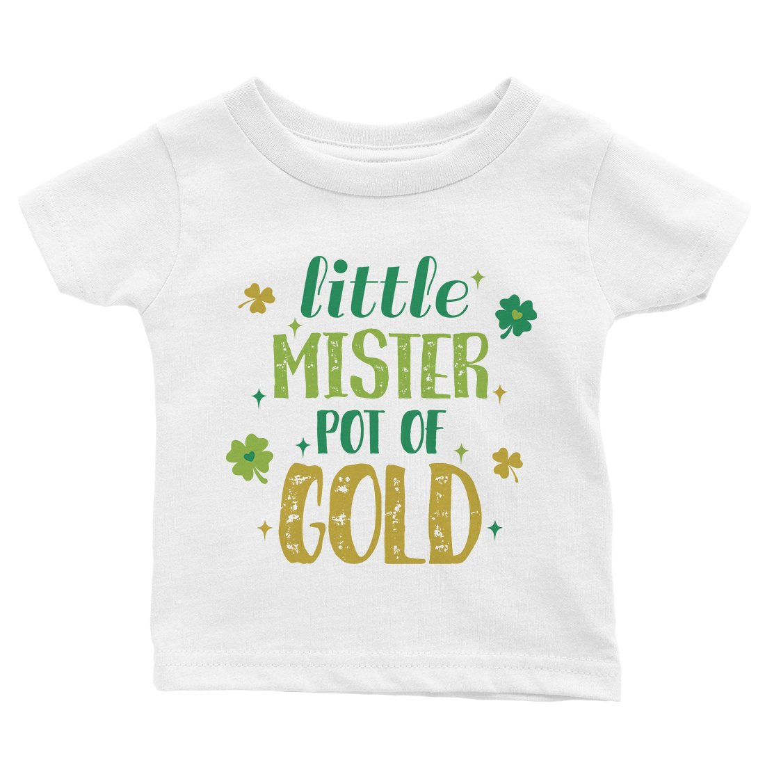 Little Mister Pot Of Gold Baby Shirt For St Paddy's Day Outfit Gift