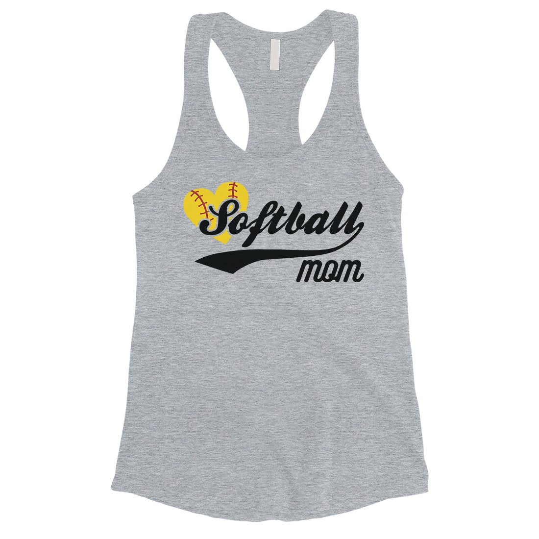 Softball Mom Tank Top Womens Racerback Sleeveless Top Gift For Mom