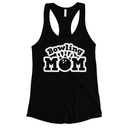 Bowling Mom Tank Top Womens Sleeveless Shirt Bowling Lover Gifts