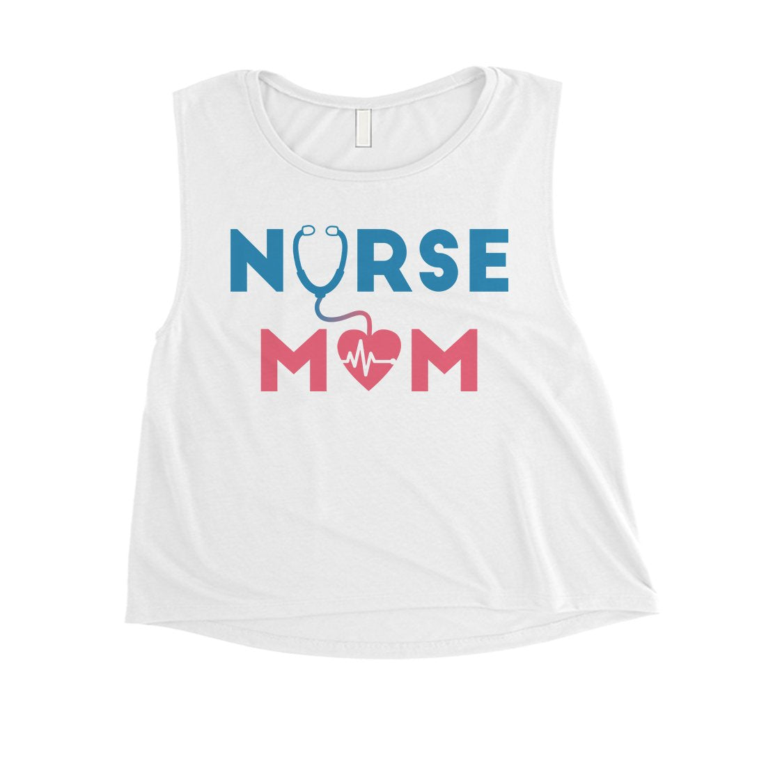 Nurse Mom Womens Workout Crop Tank Top Mother's Day Gift Ideas