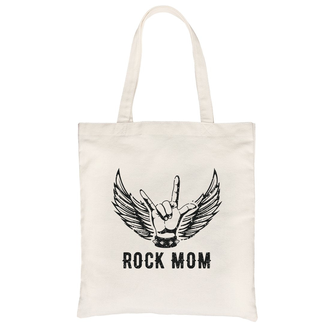 Rock Mom Canvas Bag Heavy Cotton Unique Mother's Day Gift Ideas