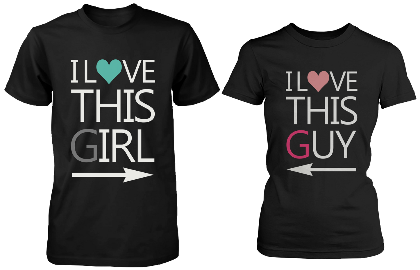 I Love This Girl & Guy Matching Couple Shirts (Set)