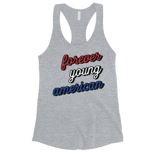 365 Printing Forever Young American Womens Strong Independent Workout Tank Top