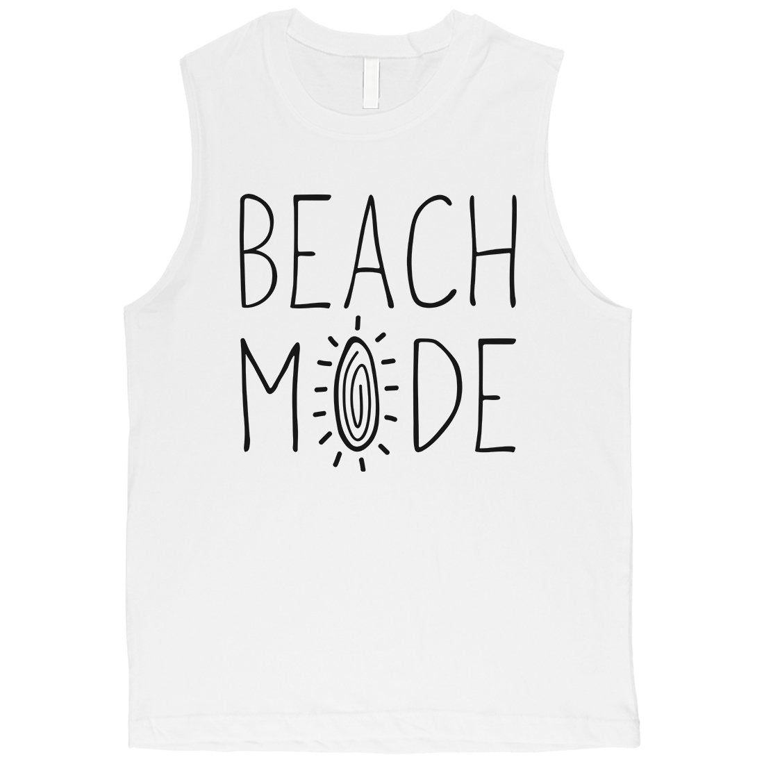 365 Printing Beach Mode Mens Relax Serene Mood Summer Vacation Muscle Shirt