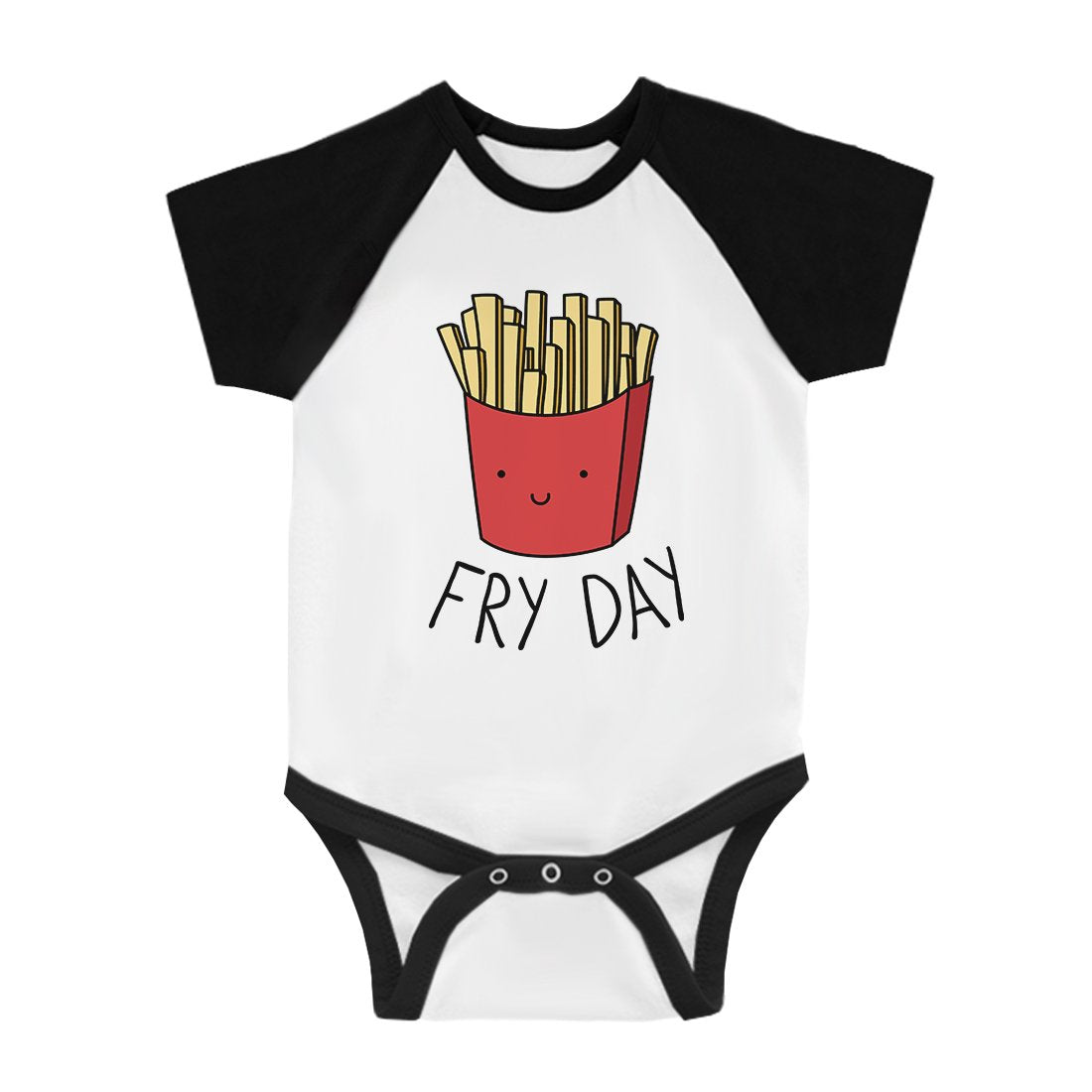 365 Printing Fry Day Baby Baseball Jumpsuit Gag Baby Shower Gift Baby Raglan Top