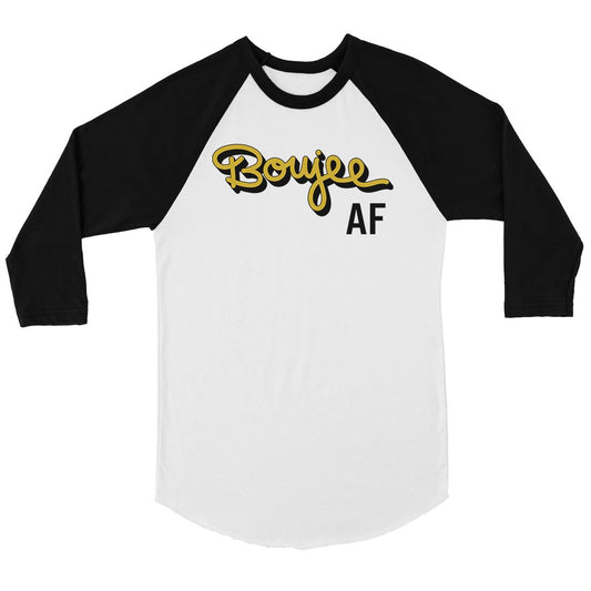 365 Printing Boujee AF Mens Baseball Shirt Whimsical Saying Raglan Tee Gifts