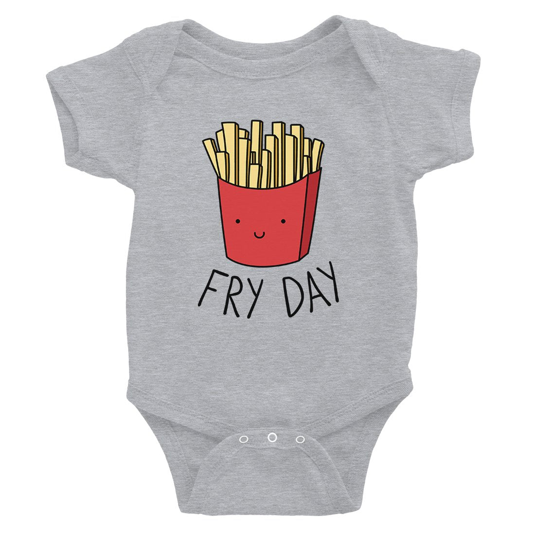 365 Printing Fry Day Funny Baby Bodysuit Gift Baby Shower Cute Infant Jumpsuit