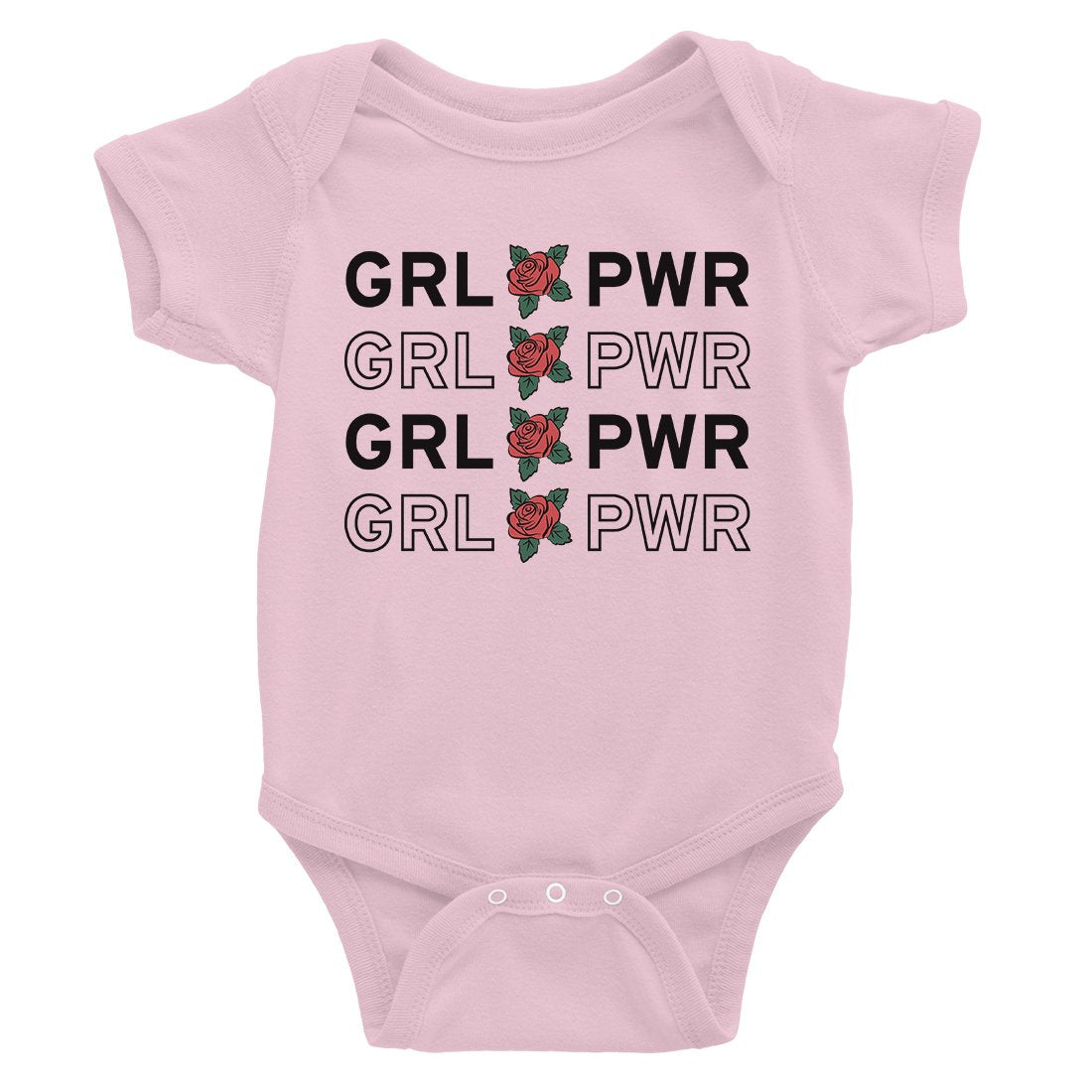 365 Printing Girl Power Baby Bodysuit Gift For Baby Shower Cute Infant Jumpsuit