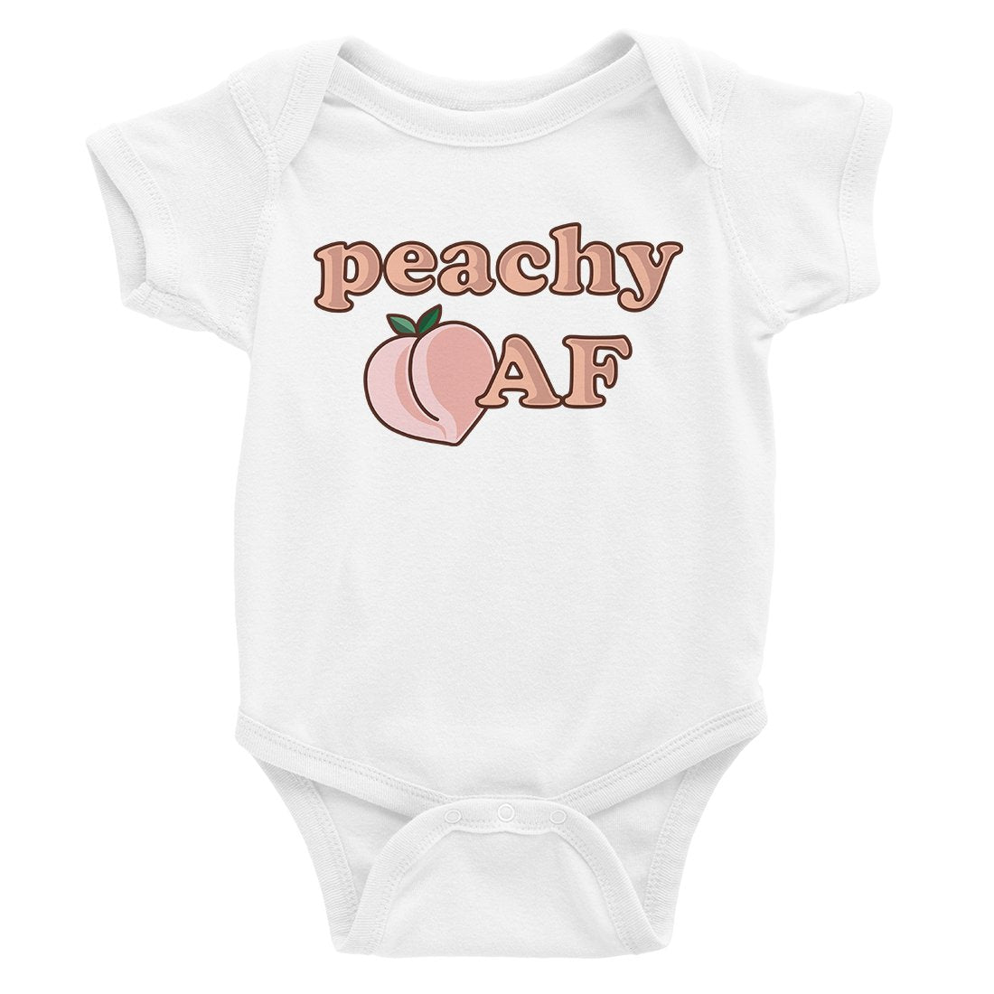 365 Printing Peachy AF Funny Saying Baby Bodysuit Gift Cute Infant Jumpsuit Gift