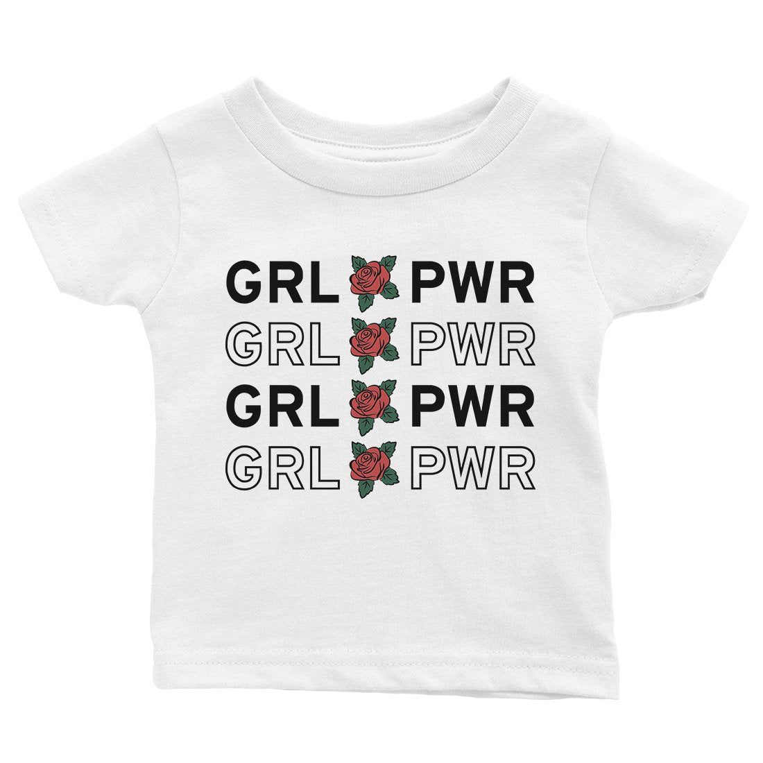 365 Printing Girl Power Baby Graphic T-Shirt Gift Baby Shower Cute Infant Tee