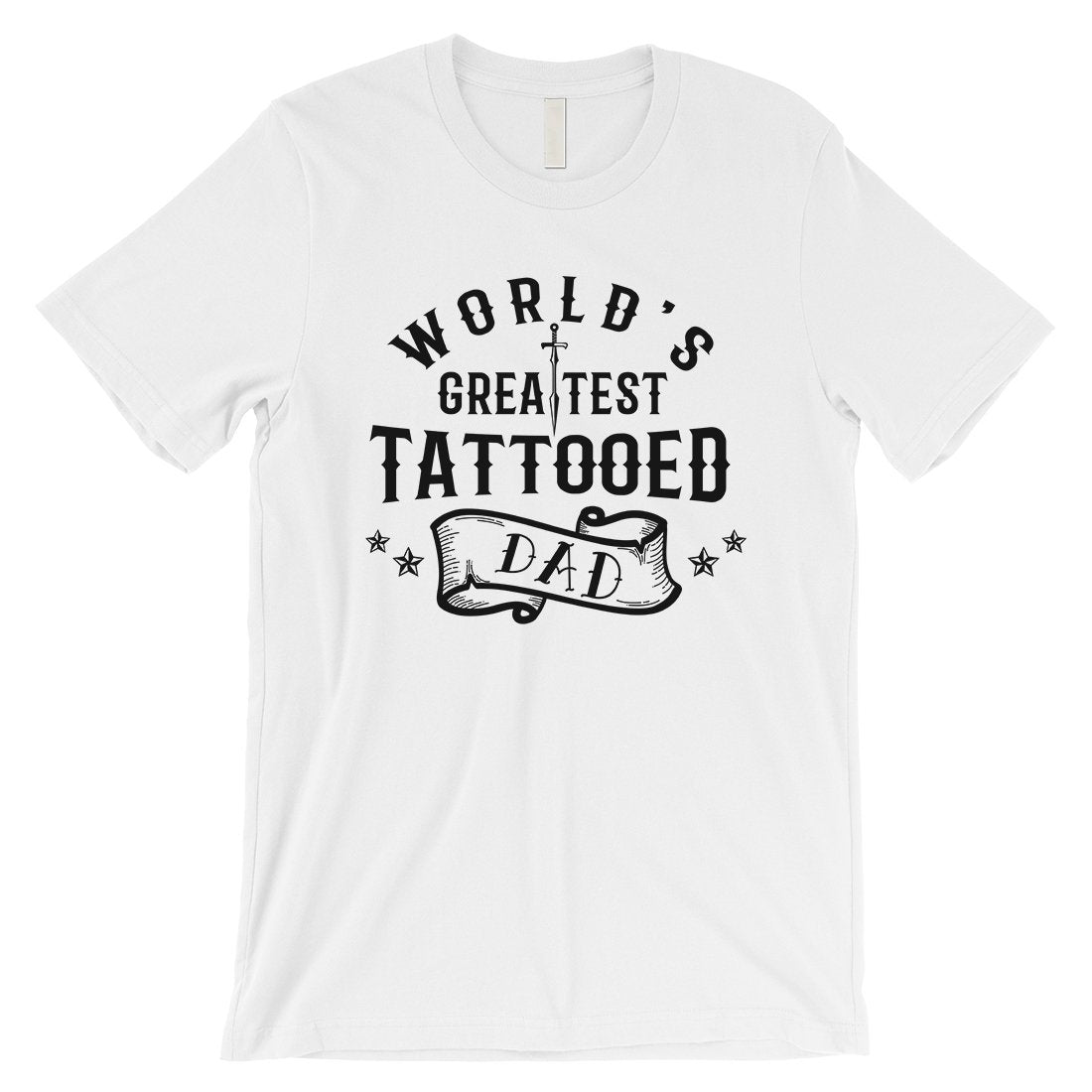 Greatest Tattooed Dad Mens Strong Loving Father's Day Shirt Gift