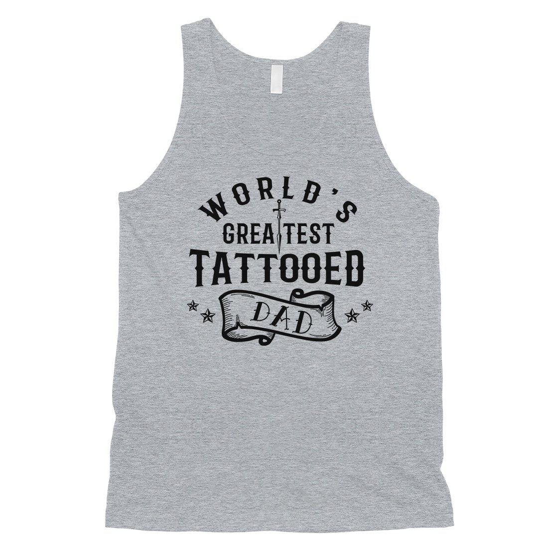 Greatest Tattooed Dad Mens Tough Dad Celebration Sleeveless Top