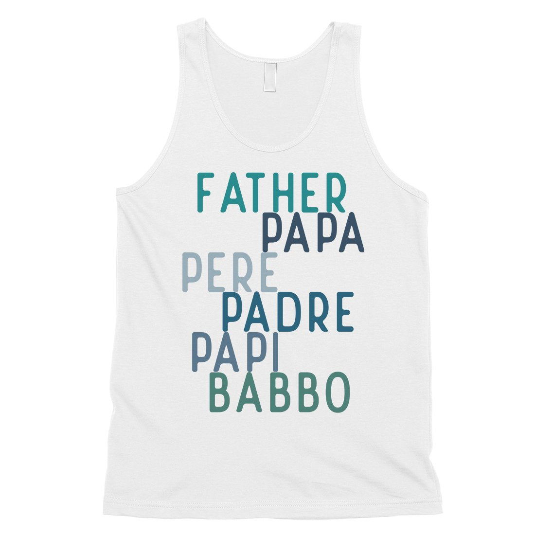 Dad Different Languages Mens Creative Father's Day Sleeveless Top